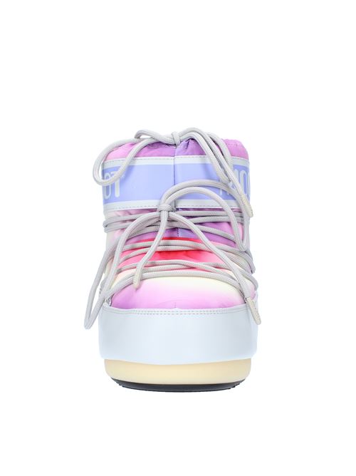 Stivaletti da neve modello ICON LOW TIE DYE MOON BOOT in nylon tecnico idrorepellente MOON BOOT | 140942GHIACCIO